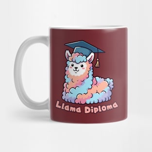 Graduation llama diploma Mug